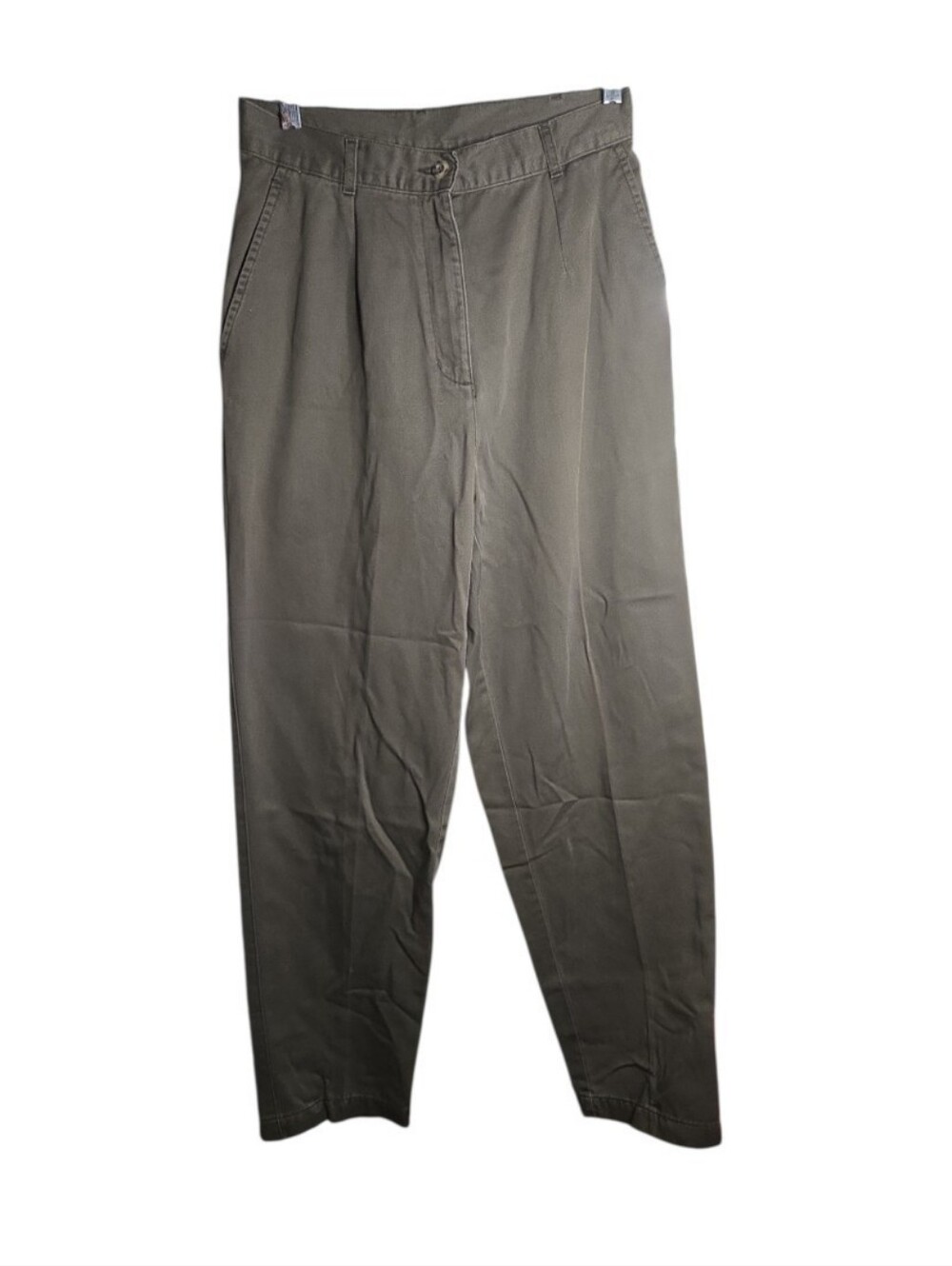 L.L. Bean Vintage High Rise Pleated Chino Pants  Size 27